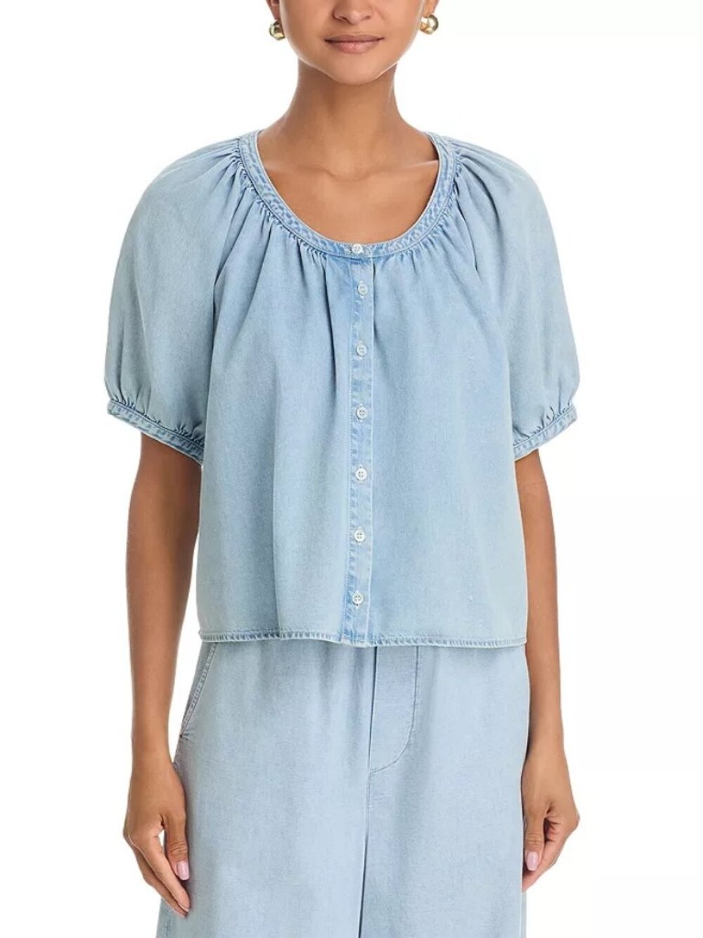 FRAME the denim resort shirt in haven blue M